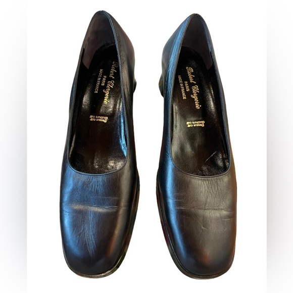 Robert Clergery black leather shoes made in Paris France. Size 7 - Picture 3 of 9